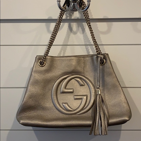 Gucci Soho Chain Metallic Shoulder Bag - Picture 5 of 9